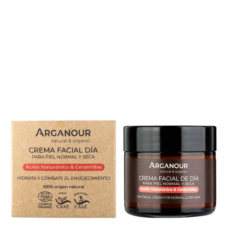 crema facial hidratante piel seca caja arganour