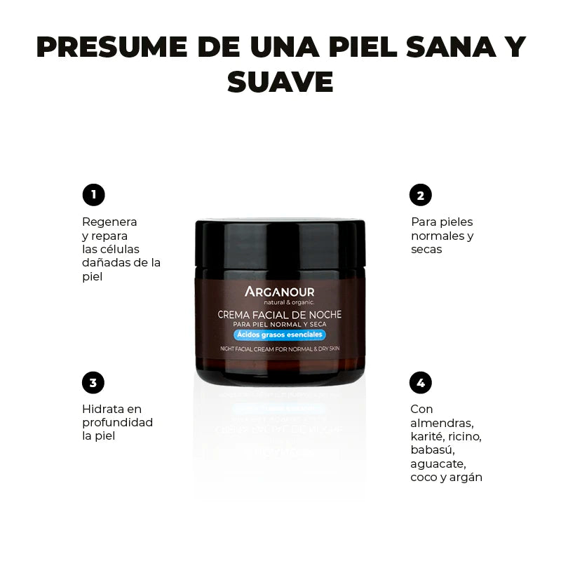 propiedades mejor crema de noche para piel seca