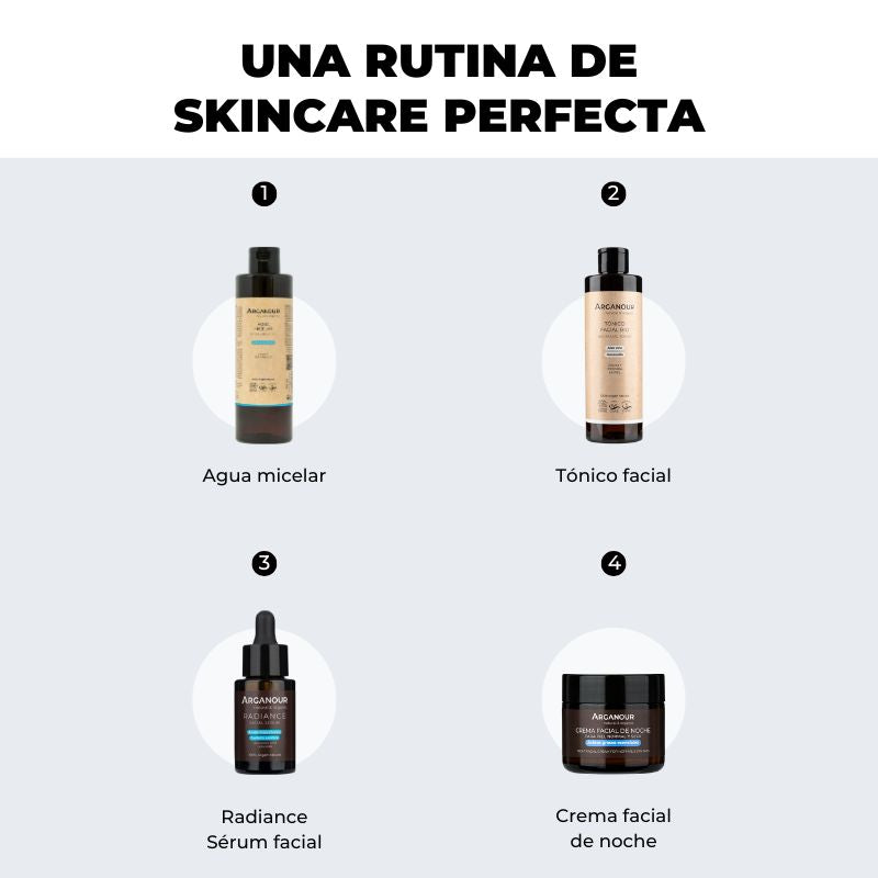 rutina facial de noche