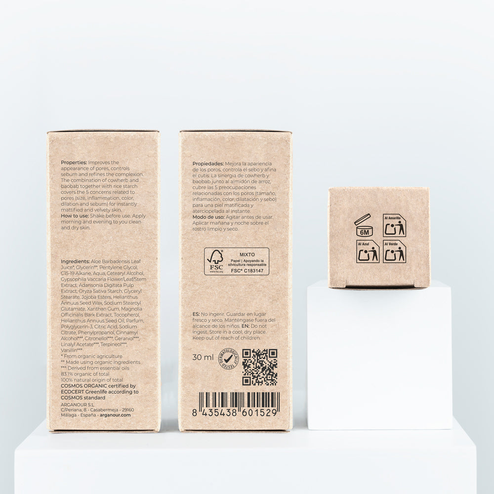 propiedades e inci del minimizador de poros Velvet