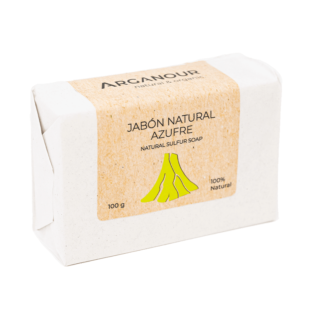 Jabón natural artesanal azufre - ARGANOUR