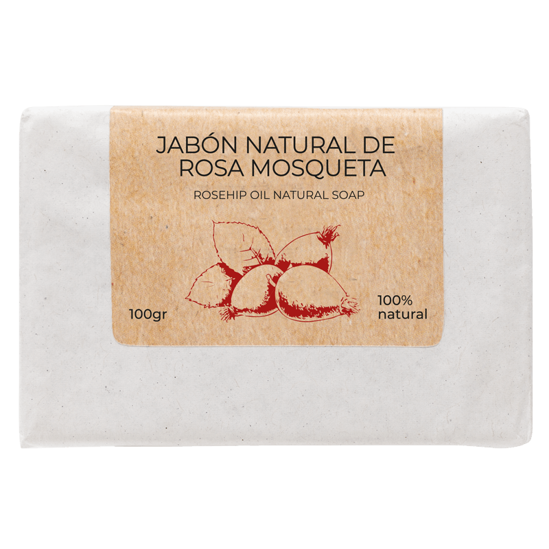 Jabón natural artesanal con rosa mosqueta - ARGANOUR