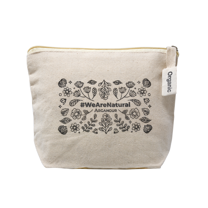 Organic cotton toiletry bag 🍃 – ARGANOUR1