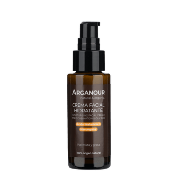 crema hidratante para piel grasa y mixta arganour