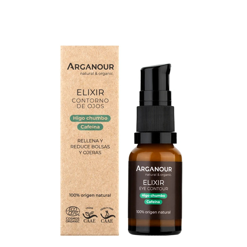 contorno de ojos con cafeina arganour elixir