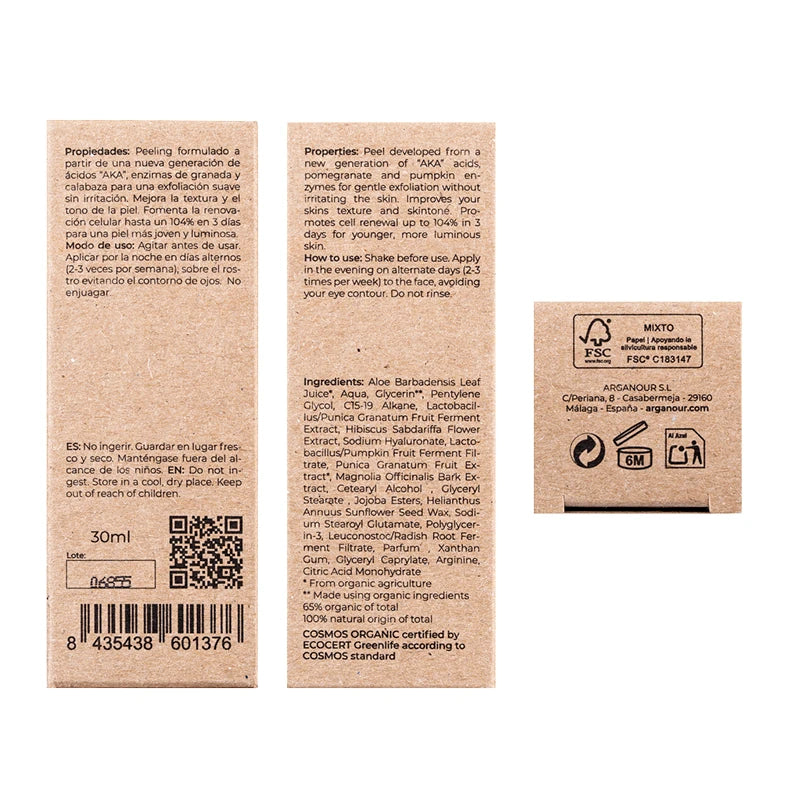 propiedades e inci peeling enzimatico