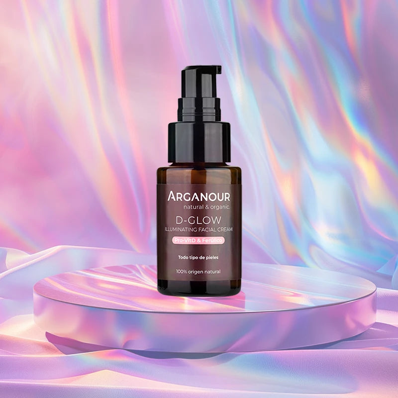 glow crema facial iluminadora arganour