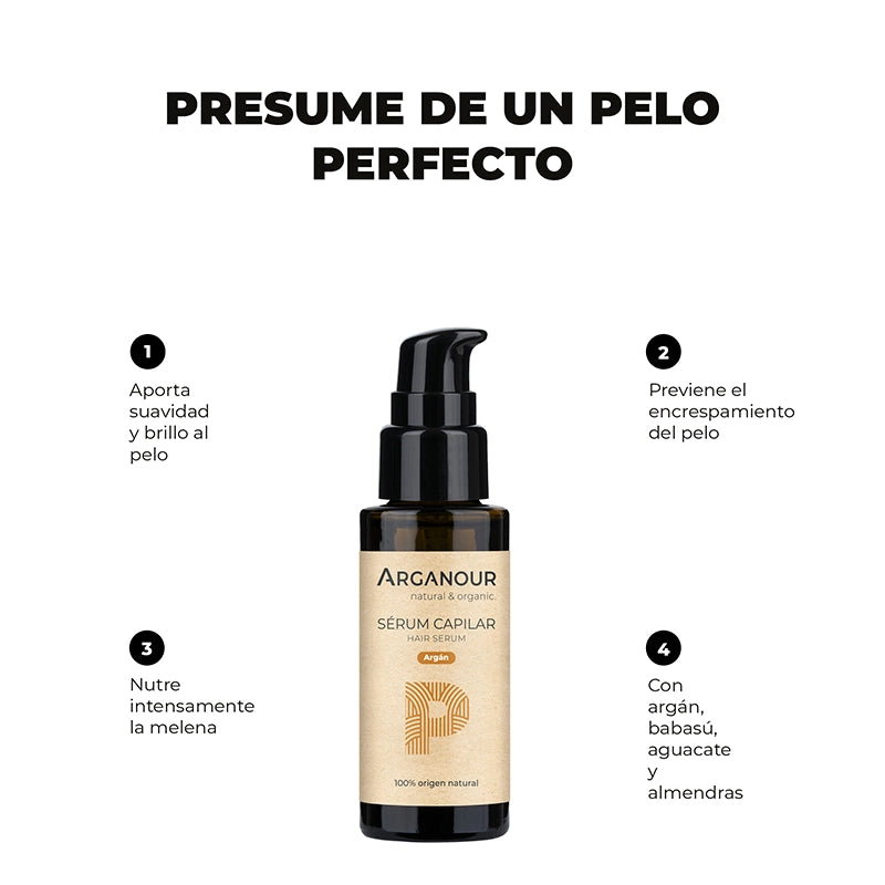 serum cabello natural arganour