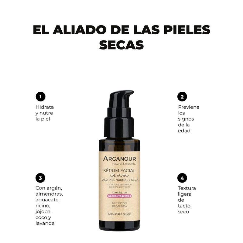 serum para la cara piel seca arganour