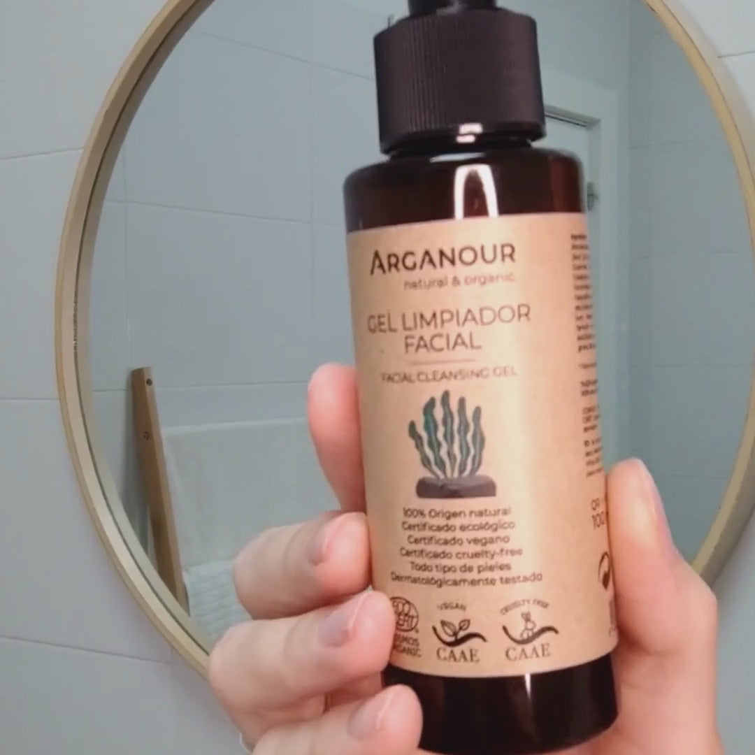 limpiador facial natural arganour