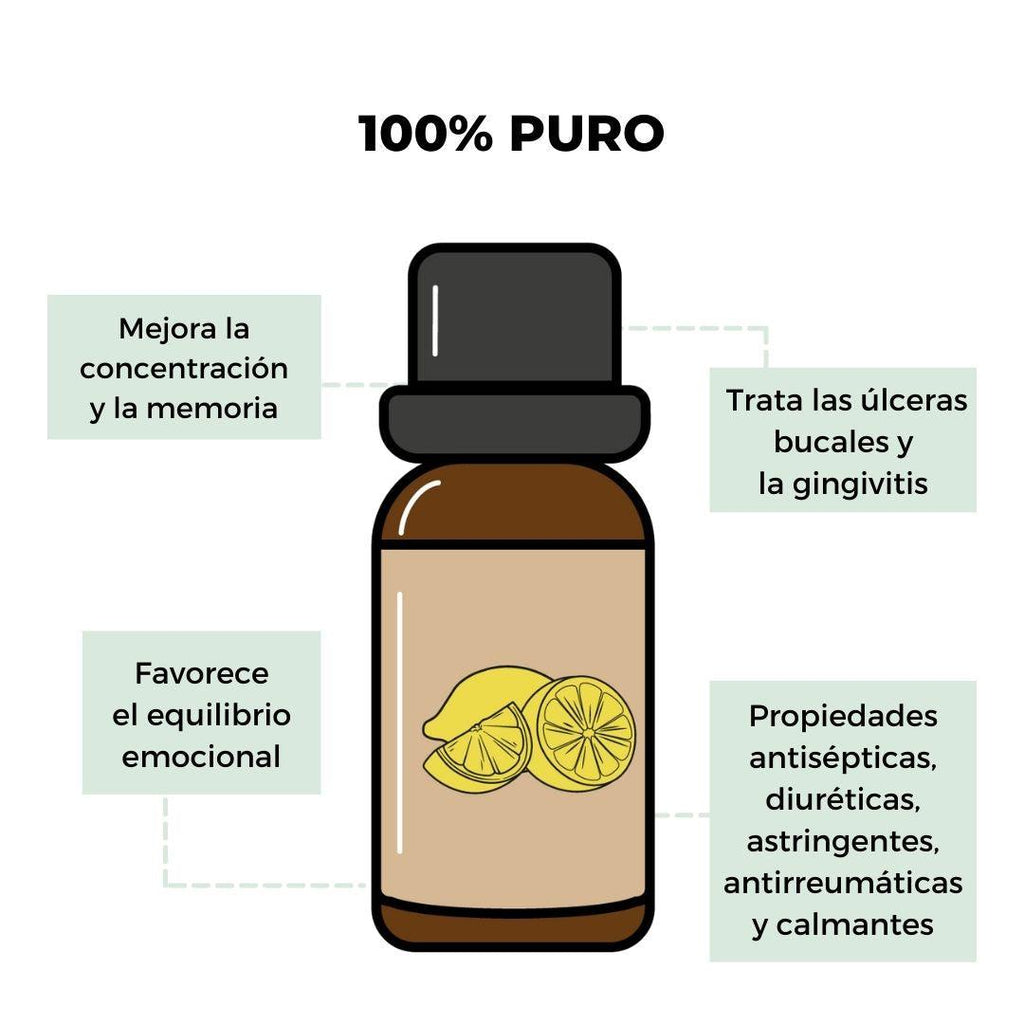 Aceite Esencial de Limón 100% Puro