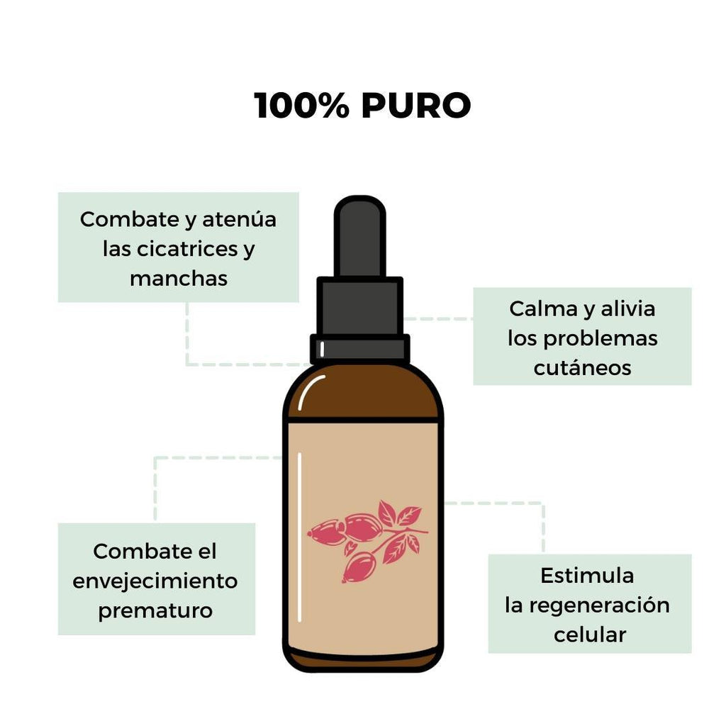 Aceite de Rosa Mosqueta 100% Natural. 50ml - ARGANOUR